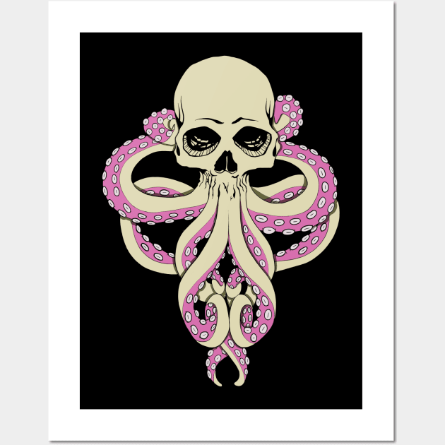 Cthulhu colored tentacles Wall Art by ro83land